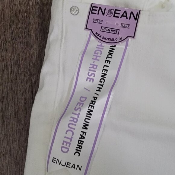 Enjean White Distressed Jeans - Picture 9 of 11
